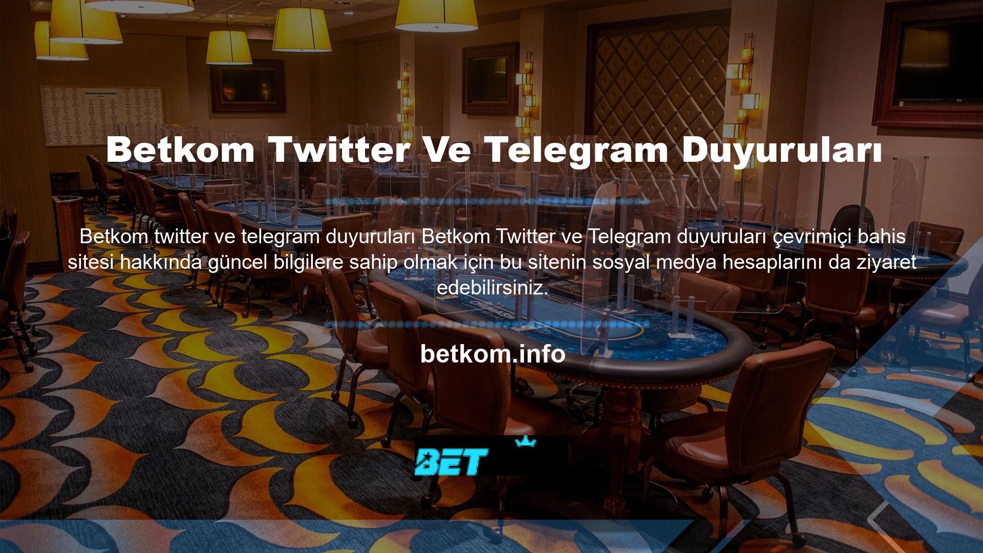 Bahis sitesi yöneticisi Twitter ve Telegram hesaplarını aktif olarak kullanmaktadır
