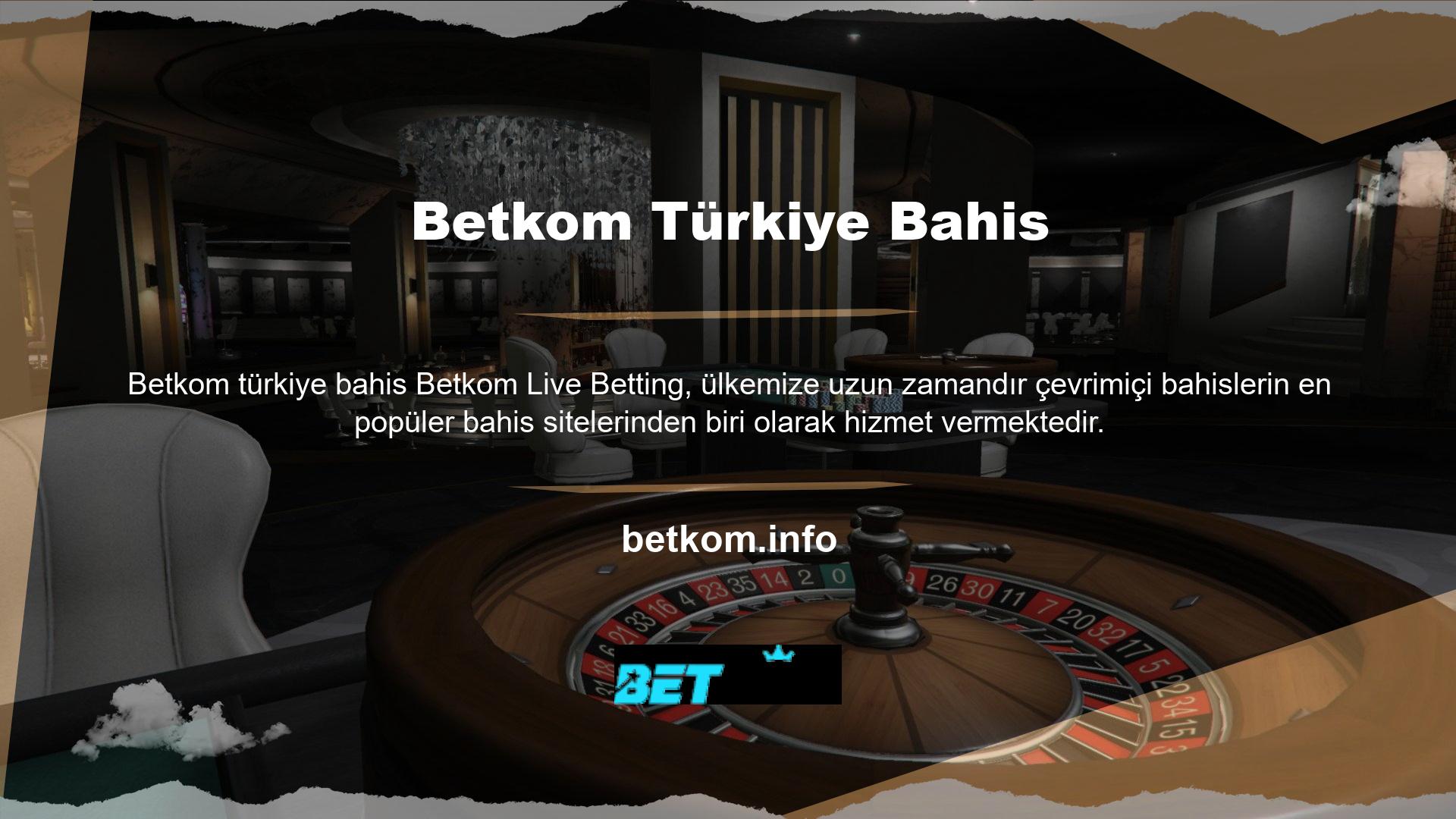 Farklı heyecan ve farklı oyunlar arayanlar için Betkom kullanıcılarına çok çeşitli canlı bahisler sunar
